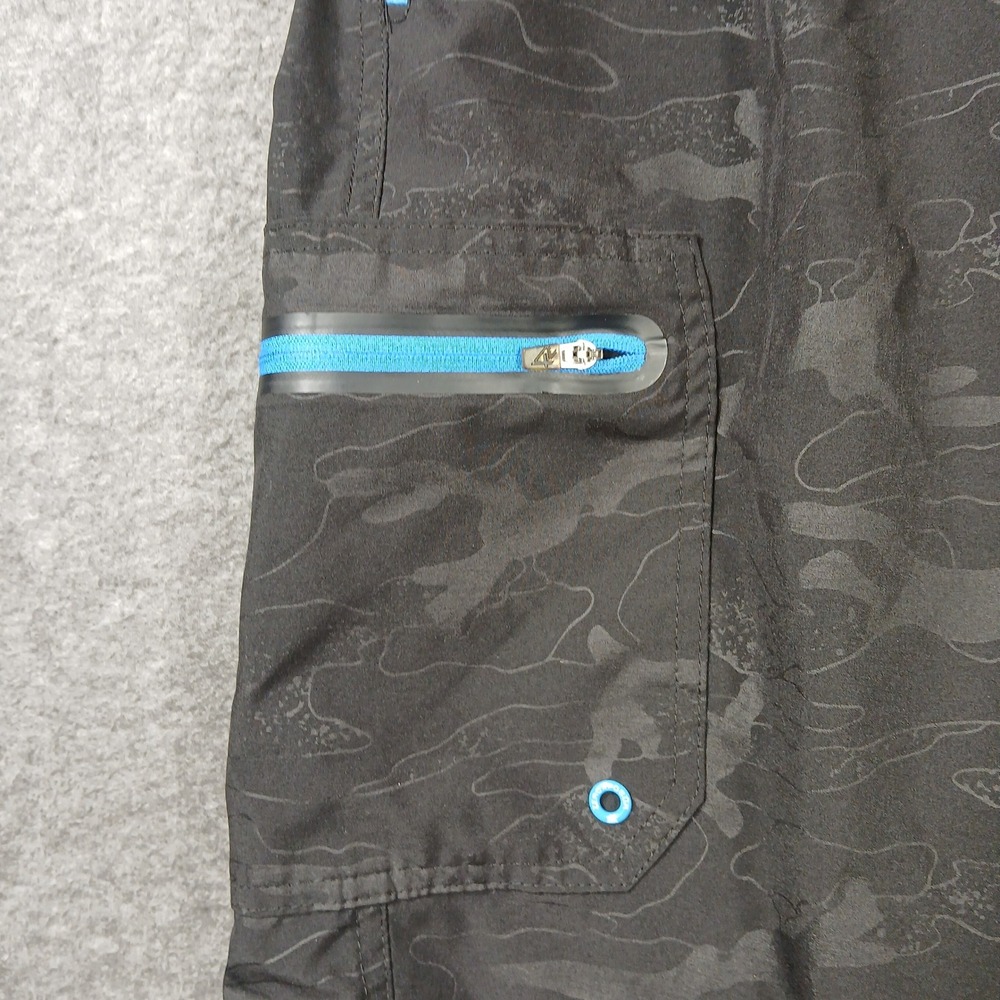 ZeroXposur Board Shorts Mens XXL Black Camo Swim Trunks Cargo Pocket TM2315 - Picture 7 of 7